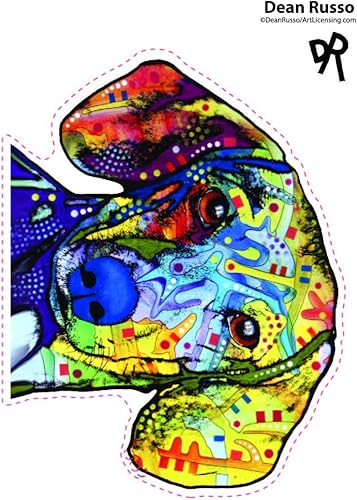 Miniatura 3 de Calcomanías de vinilo para auto con el texto "Enjoy It Dean Russo", Perro salchicha