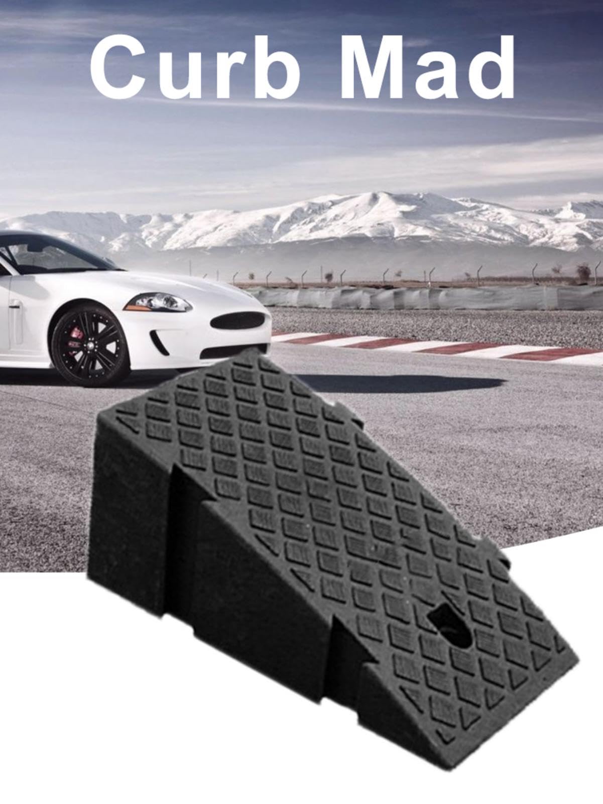 Rampas para acera de resistente, portátil, para silla de ruedas, rampa de umbral para de , moto, scooter, coches