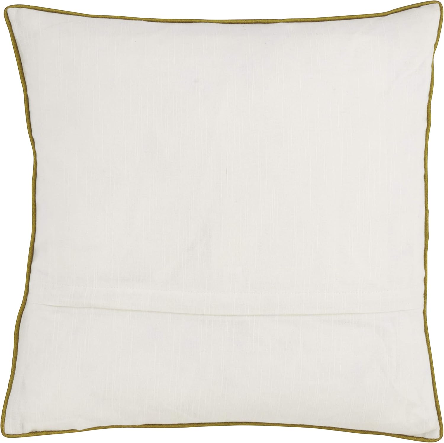 SARO LIFESTYLE Beaded Pineapple Throw Pillow with Poly Filling