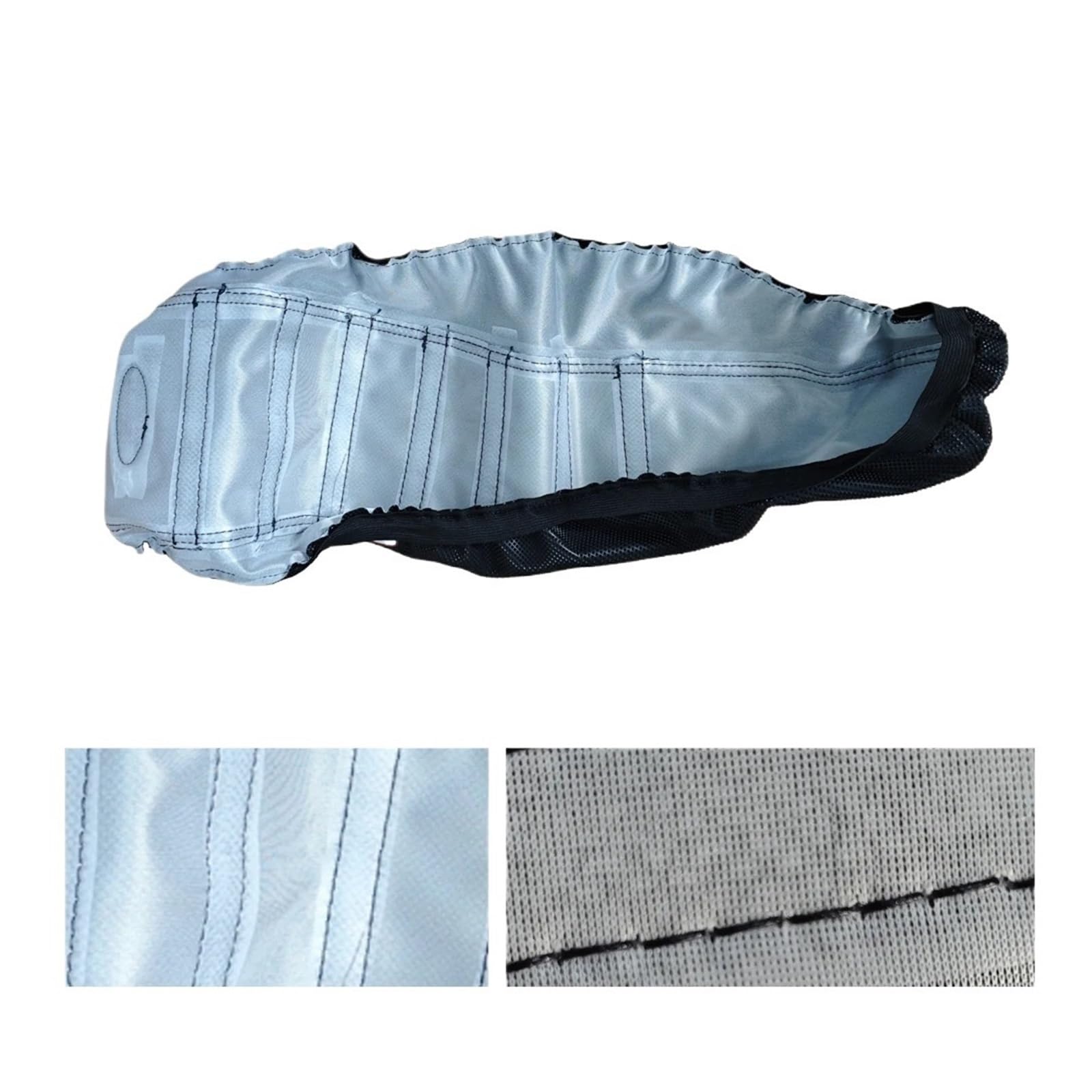 Per Moto per coprisedile Cuscino a coste antiscivolo impermeabile per parte di ricambio Surron Ultra Coprisedile per moto(Bianco)