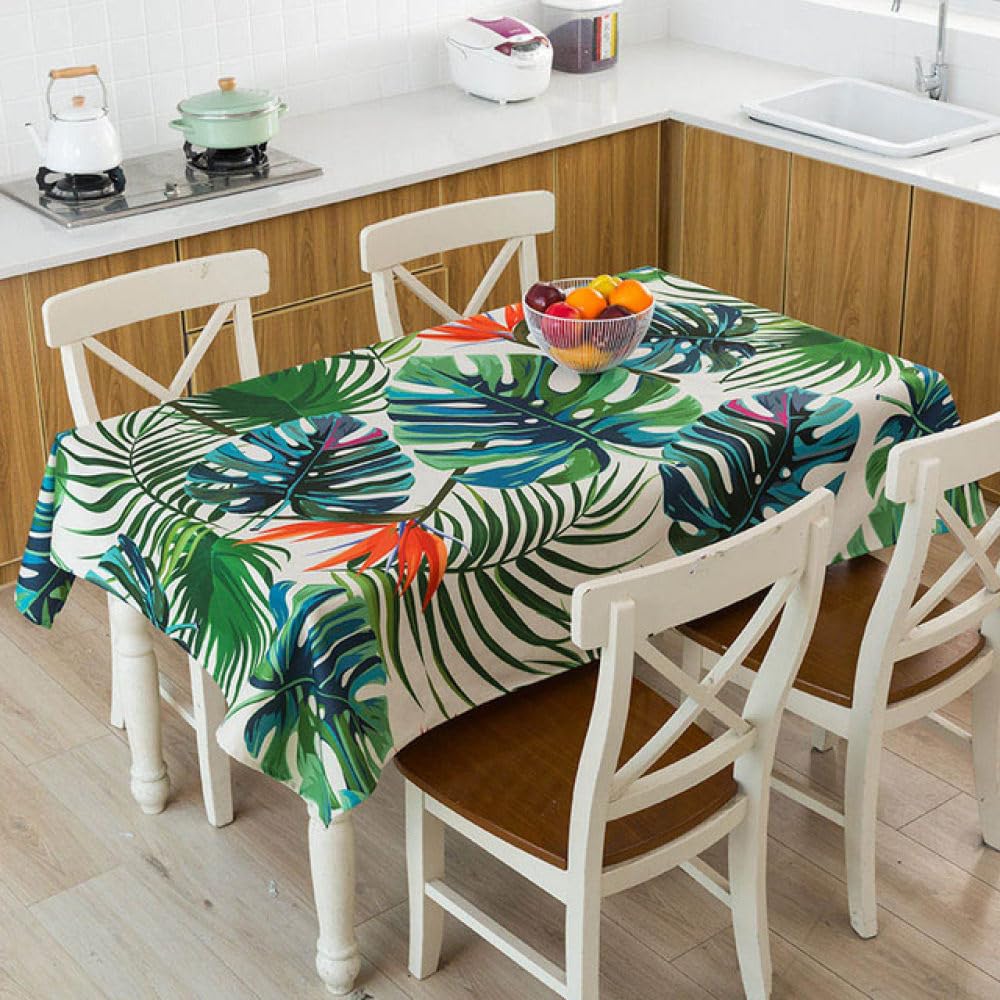 Green Leaves Monstera Pokrycie stołu Pokrycie stołu Domowy obrus kuchenny, szer. 140x300cm