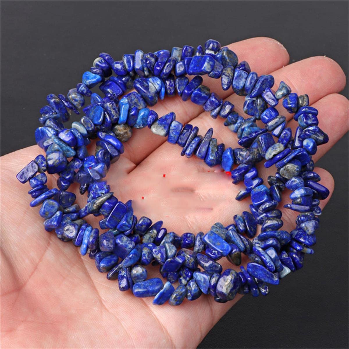 Perline Lapislazzuli Blu Sfaccettate 4mm - Gem-Inside, Filo Da 38cm Per Gioielli Fai Da Te