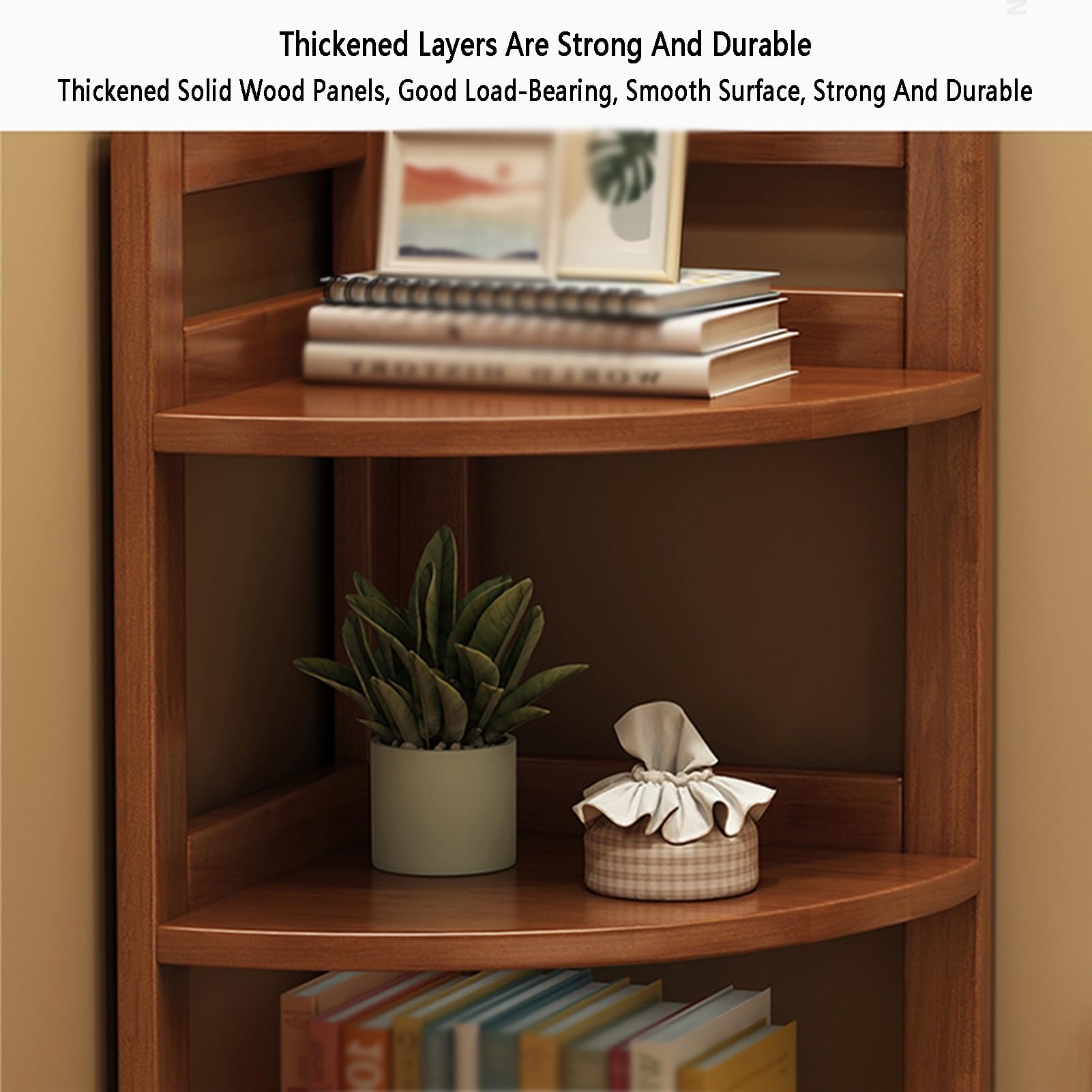 Amazon｜4段コーナー本棚、自立式コーナー本棚、L字型エタジェール棚