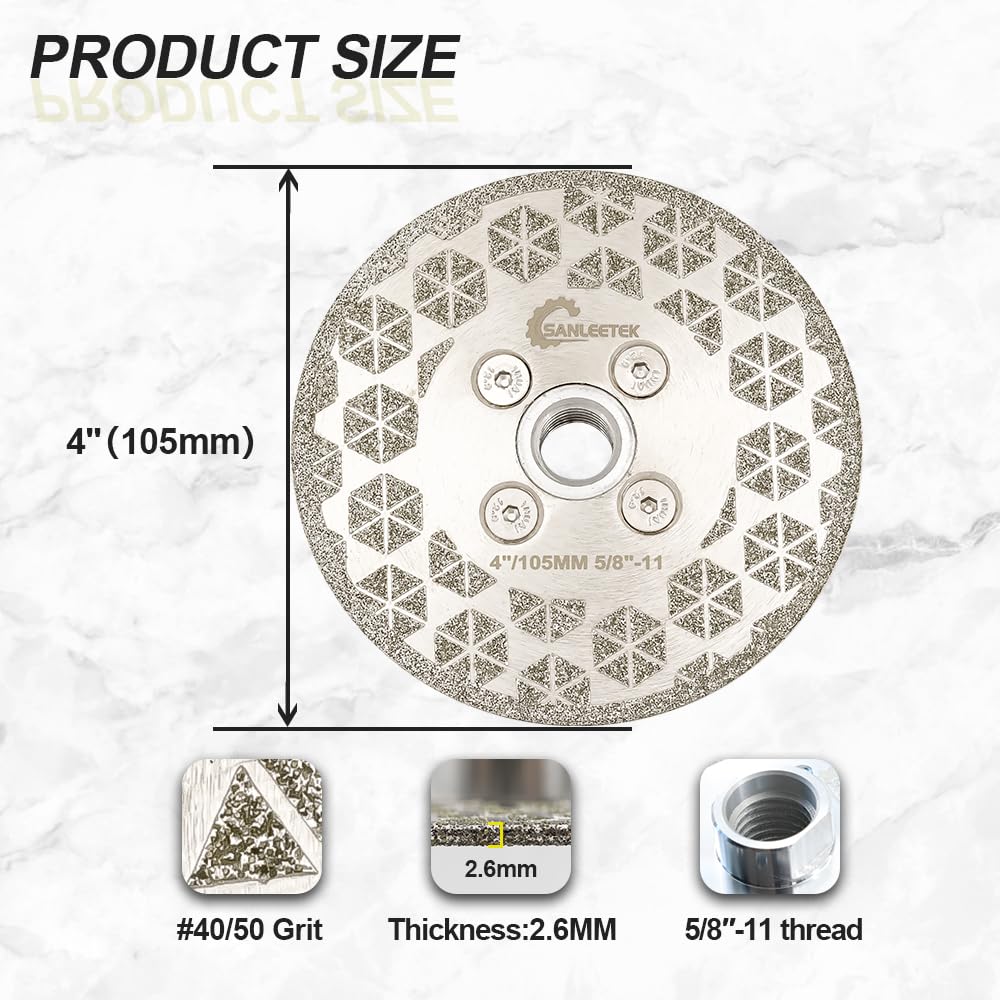 Disco Diamantato 125mm Per Granito E Marmo - Doppio Lato M14 - Foto 8