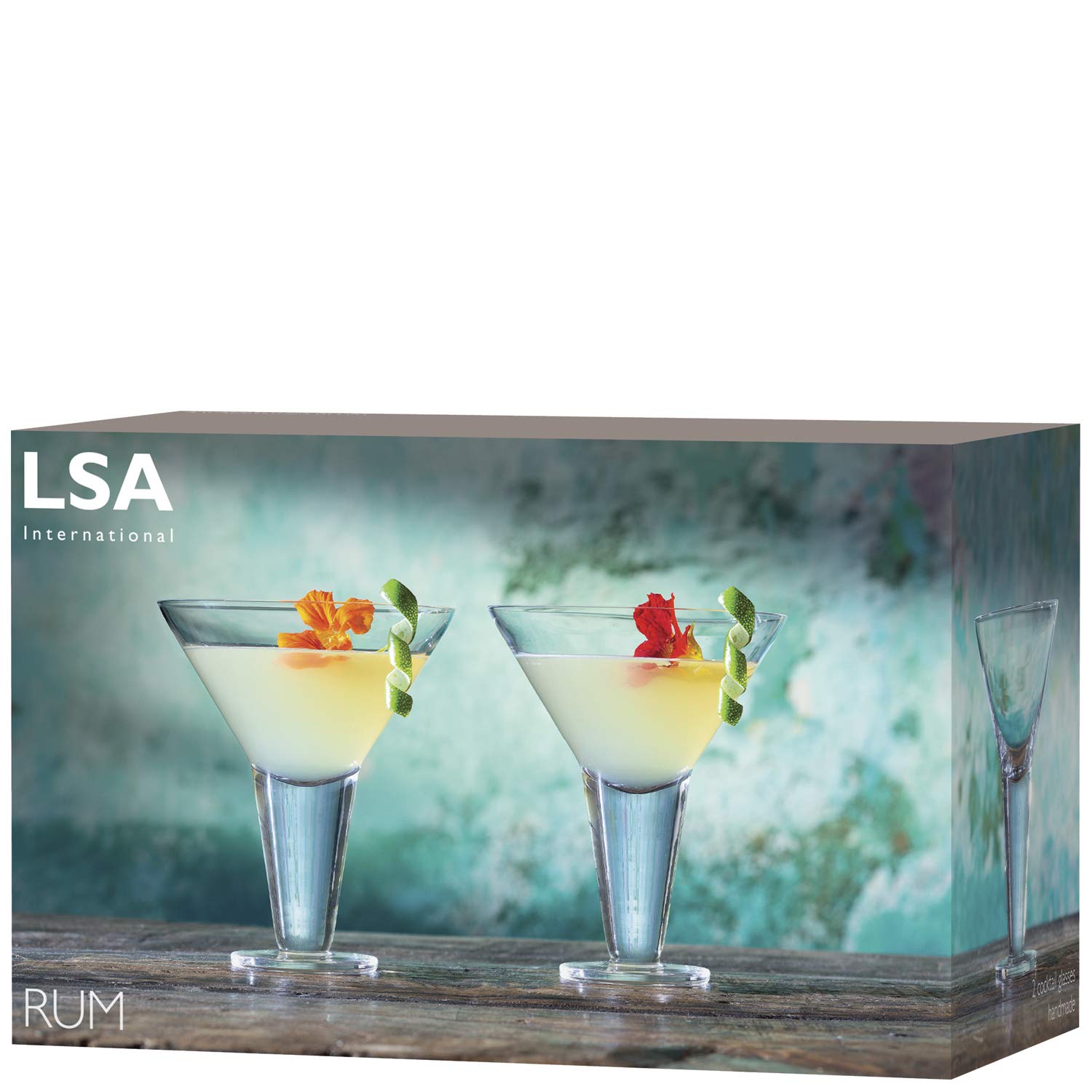 LSA RU03 - Copa Cóctel Ron 300 ml Transparente x2