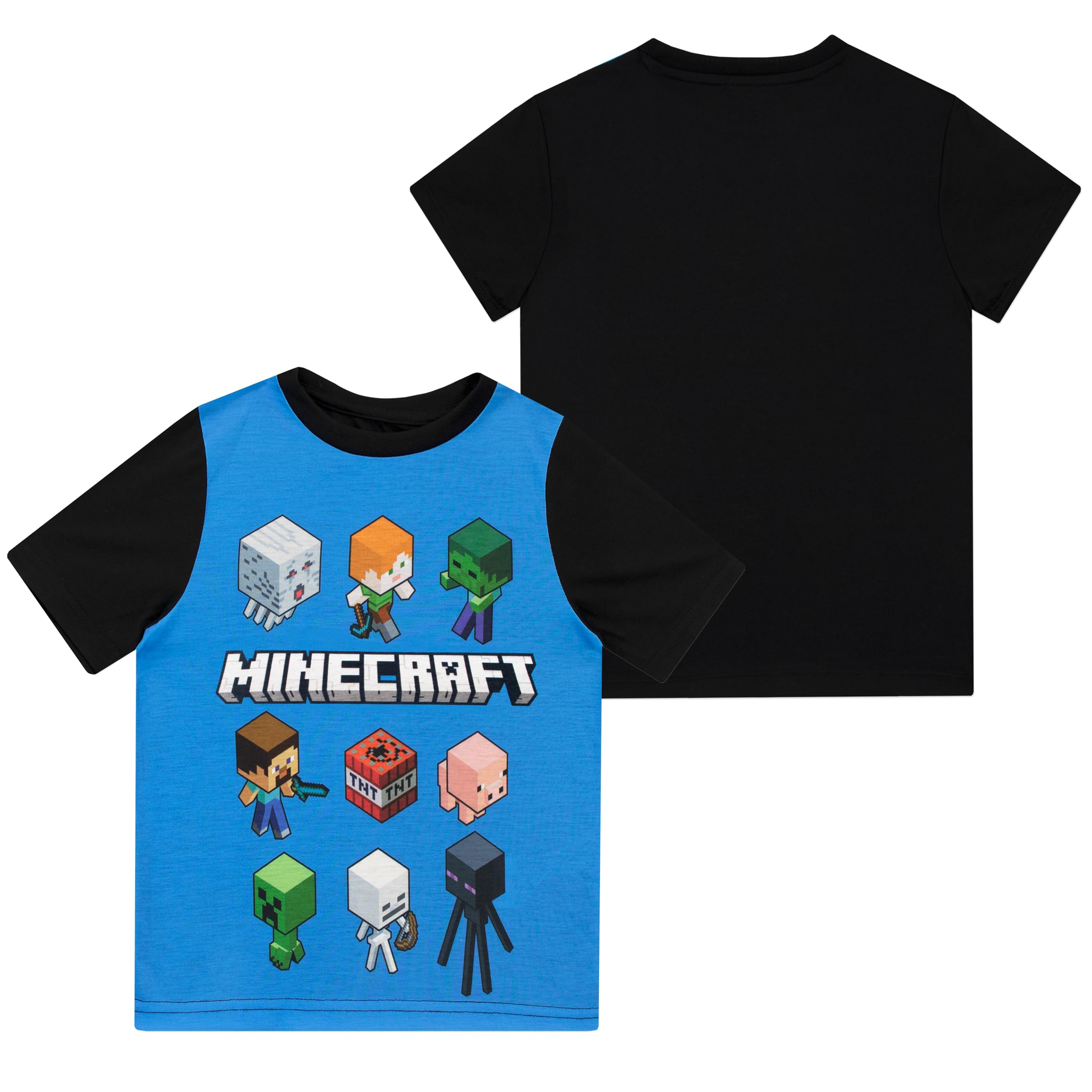 MINECRAFT Pigiama Gioco Pigiami Ragazzo | Pigiamone Corto per Ragazzi