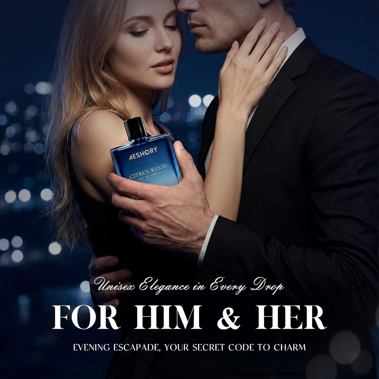 Aeshory Luxury Citrus Wood Eau De Perfume for Men, Valentine Gifts for Men, 100ML 3.4 FL OZ Long Lasting Eau De Parfum Cologne For Men, Masculine Aromatic Fragrance Fresh Scent, Unisex Perfume Spray - Image 2