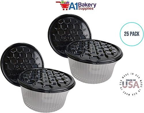 Miniatura 8 de A1 Bakery Supplies Contenedor transparente de doble capa para tartas de 10 a 11 pulgadas, cúpula y base, caja de almacenamiento de exhibición