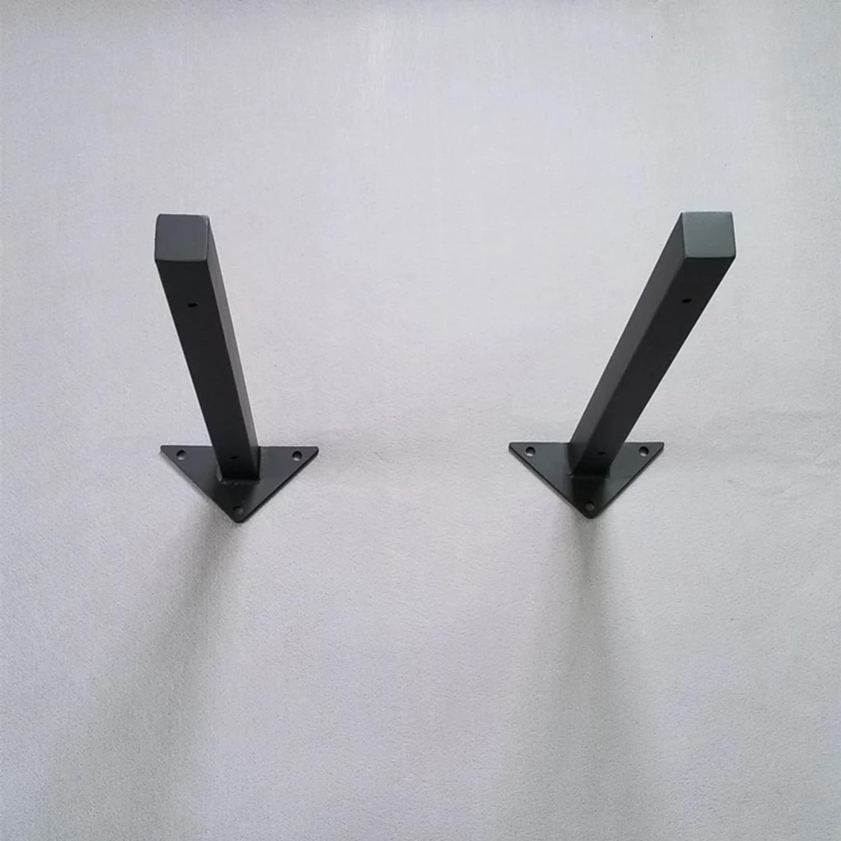 2 Piezas Soportes para Estantes Pesados,Palomilla para Estanterías de Pared,Escuadras Estanterias Metalicas para Estanterías Cocina Exhibición Pared,con Tornillos (40cm,Negro)