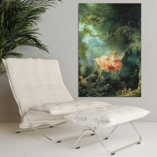 Miniatura 4 de LEES TOSS Jean-Honoré Fragonard The Swing - Póster decorativo para pared de sala de estar, dormitorio, decoración estética, sin marco 12 x 18