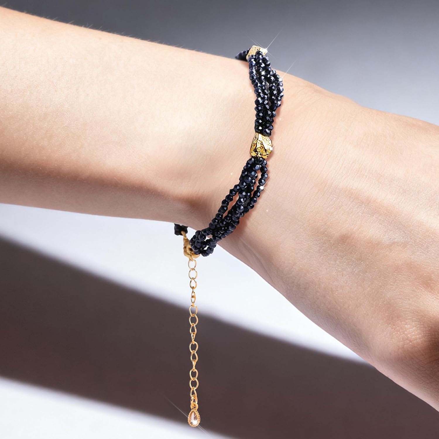 Boho Bracelet For Women Dainty Western Jewelry Accessories For Women Hand Chain String Bracelets Gift For Women Handmade Tigers Eye Turquoise Glass Beads Adjustable Bracelets