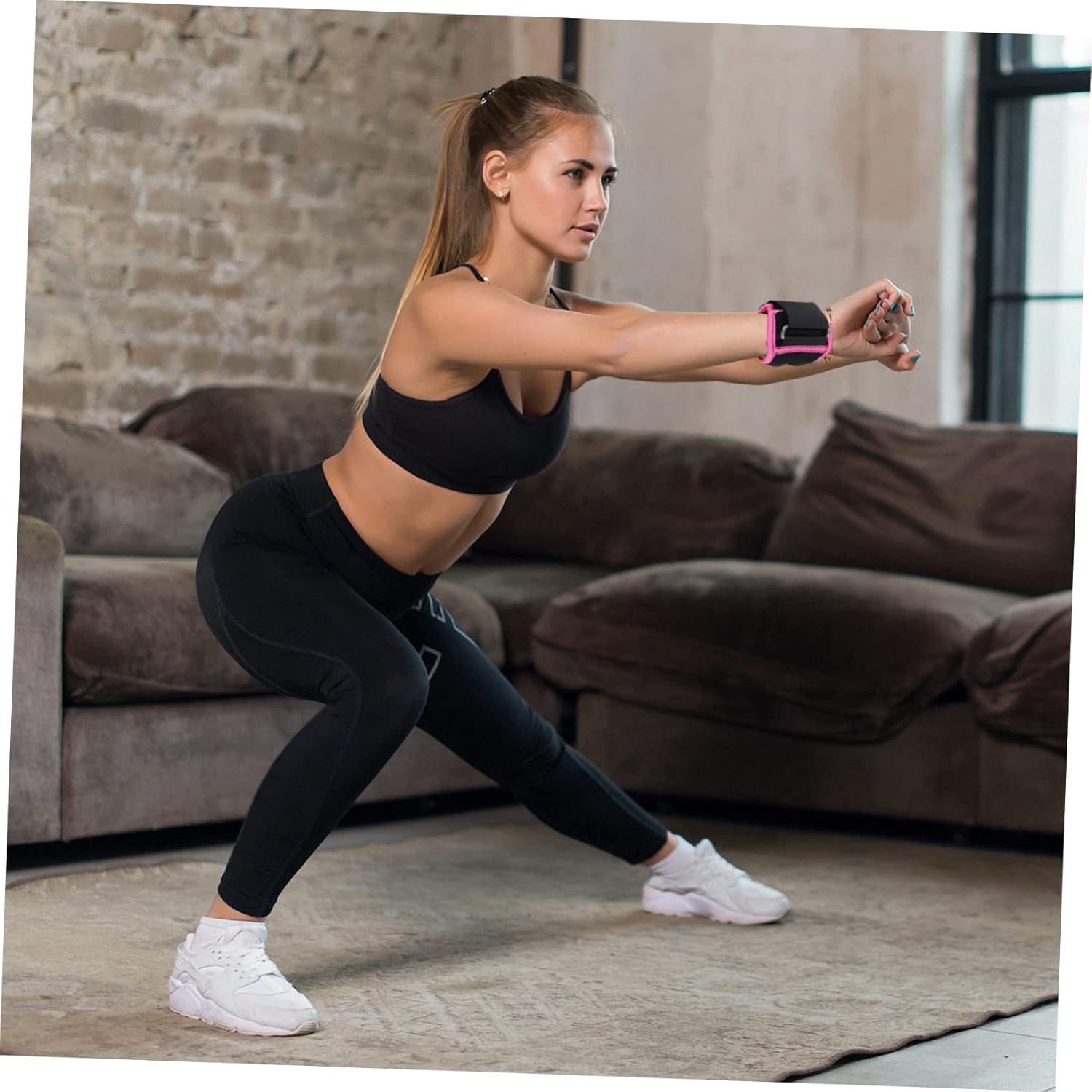 KICHOUSE 2pcs Weight Belt Leg Weights Training Tools Fitness Straps Ankle Leg Rings for Adults Boys and Girls