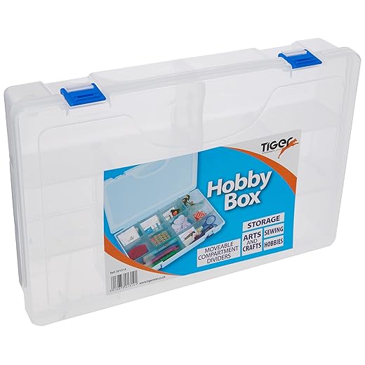 Tiger Hobby Box Polypropylene Clear. ONE BOX