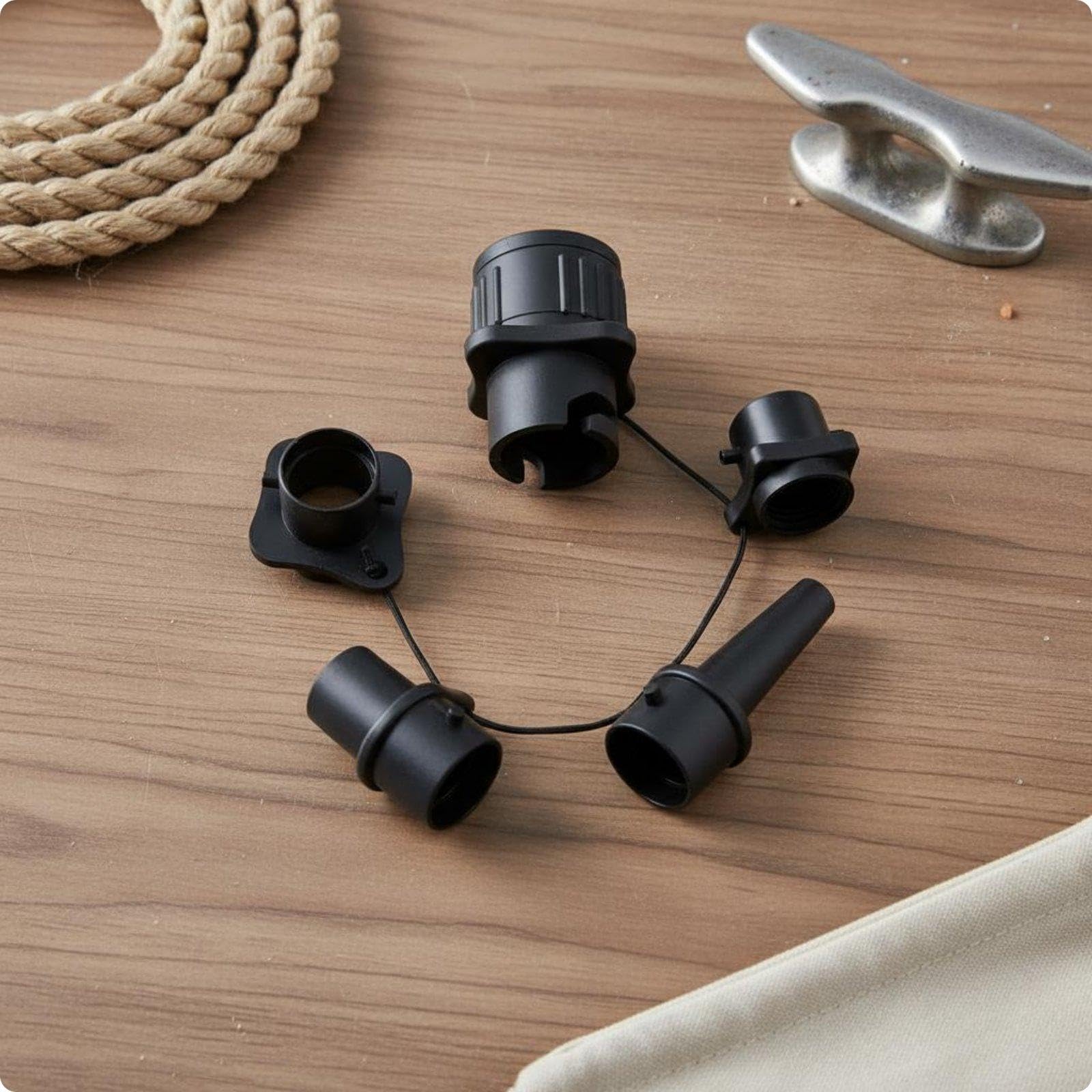 Inflatable Boat Adapter Versatile Air Pump Wear-Resistant Tire Pump Connector Car 4-in-1-image-16