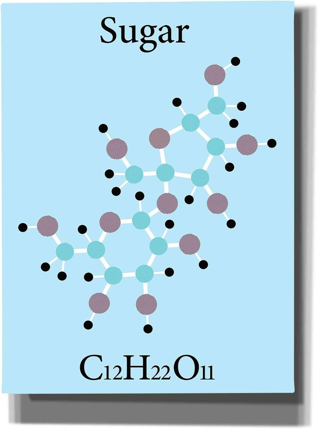 Epic Graffiti 'Sugar Molecule' Canvas Wall Art, 12"x16"