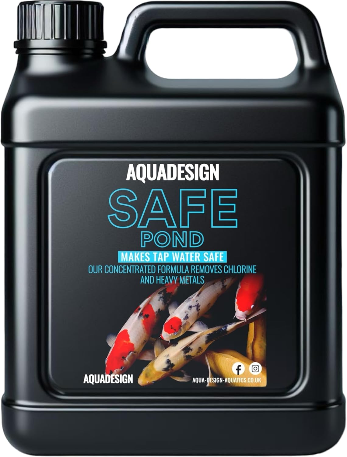 AquaDesign POND SAFE 1000ML Pond Tap Water Conditioner Dechlorinator ...
