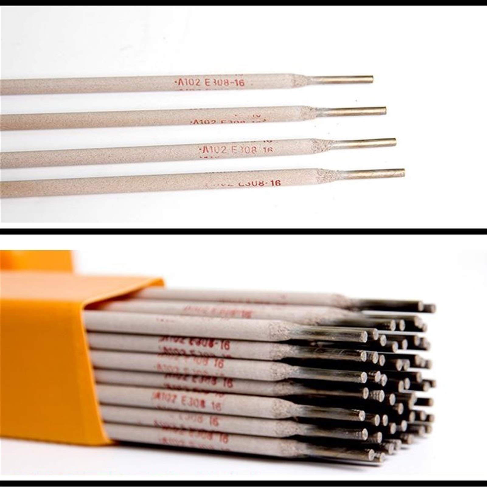 Geeyu ZHaonan-Varillas para soldar 1kg Diámetro 1.2/1.6/2.5/3.2/4.0mm, Barra de Soldadura de electrodos de Acero Inoxidable, para máquina de Soldadura eléctrica, para soldar