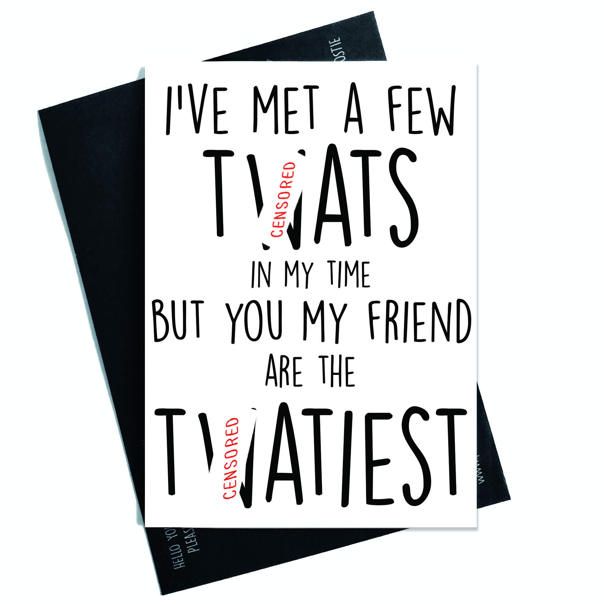 Drôle Friend Cartes De Voeux Meilleur Ami Cartes Anniversaire Cartes Pour Friend Carte De Noël Drôle Grossier Carte D'Anniversaire Collègue Cartes Grossier Twat Carte PC522