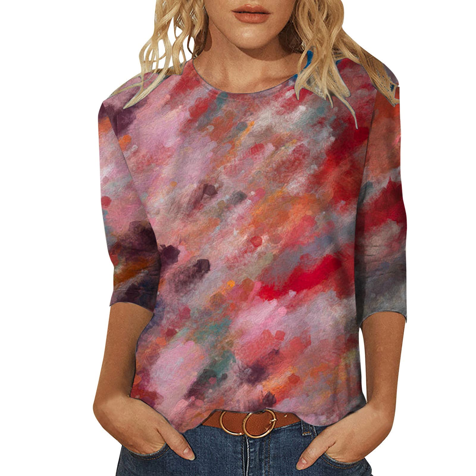 LindoMakerT Shirts for Women UK 2023 Fashion Trendy Casual Tops Short Sleeve V Neck Soft Comfy Going Out Tops