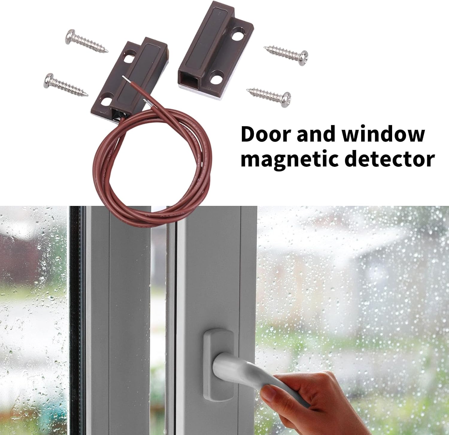 Corded Door Window Sensors Detector Sensors Switches for Home Offices and Commercial Use 150mA Load Capacity Door Switches