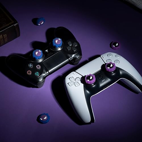 Miniatura 6 de Yocore Purple Devil Switch - Tapas de agarre de pulgar de silicona suave, tapas analógicas de silicona suave para Switch ProPS4PS5, 4 unidades