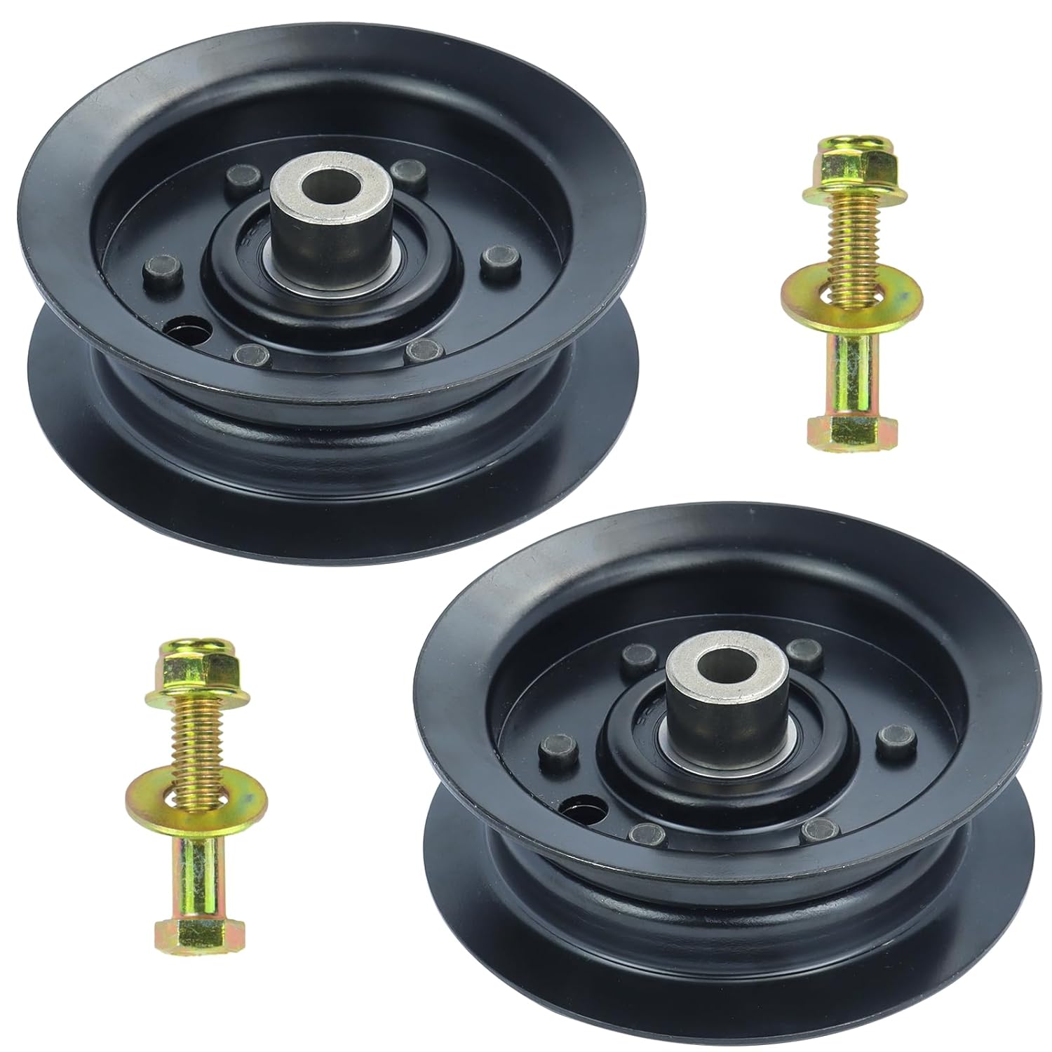 2 Pack 132-9420 Flat Idler Pulley Replaces Toro 106-2175 Flat Idler Pulley, Toro 132-9420 Idler Pulley, 1329420, 132 9420 for Toro Timecutter 42 50 inch SS5000 Z4200 SS4225 MX5060 SS4235 Mower