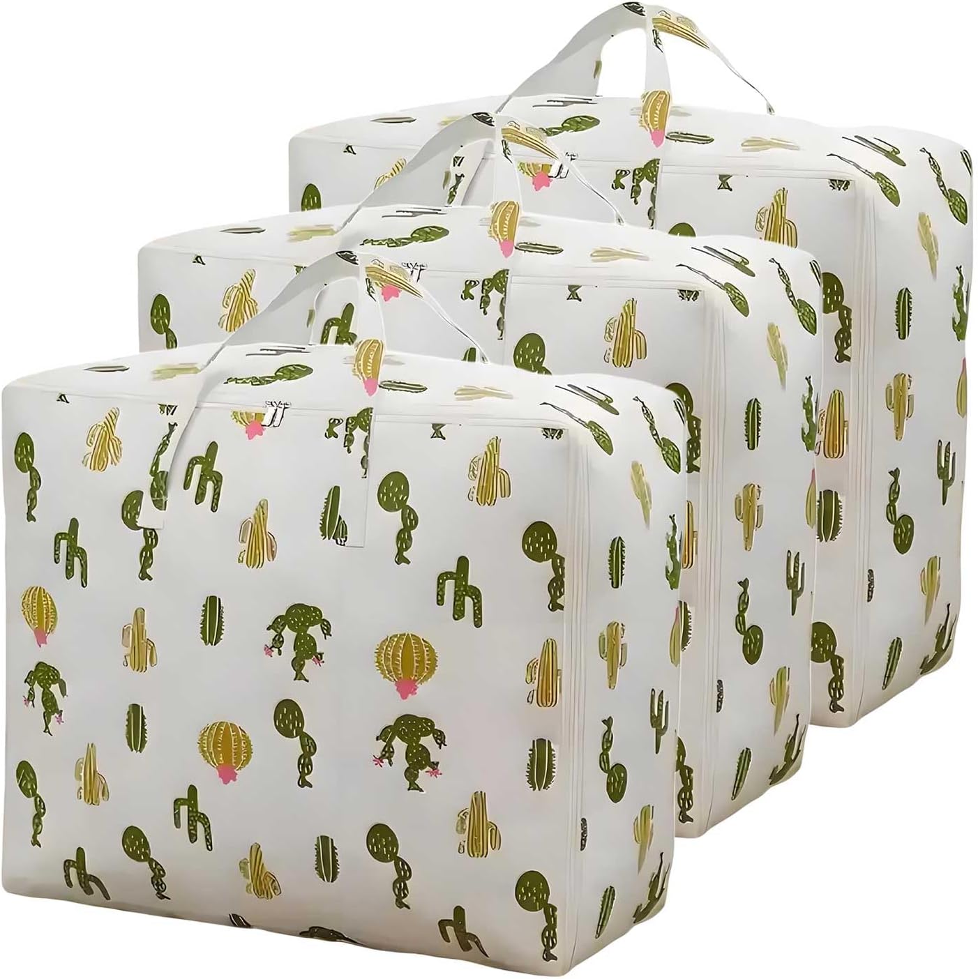 3 Pieces Super Large Waterproof Moving Bags, Clothes Storage Bags, Foldable Organizer Bag for Organization and Storage, Blanket Storage for Clothes Blankets Bedding