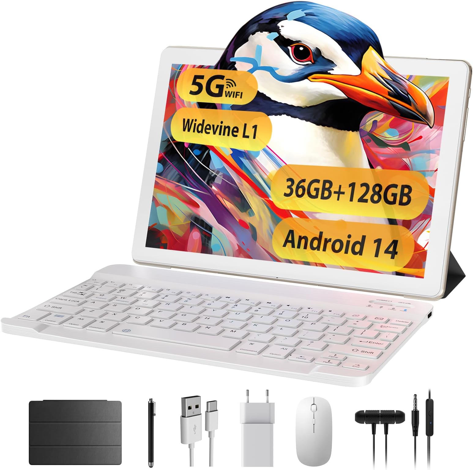 fezawio F10 Tablet 10 Pollici, Tablet Android 14, 22 GB RAM+128 GB ROM ...