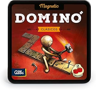 Comprar 2Tomatoes Games | Dominó Magnético | Juego de Mesa Clásico con Fichas Imantadas, Portátil y Estable | Ideal para Viajes | 2 Jugadores | Español