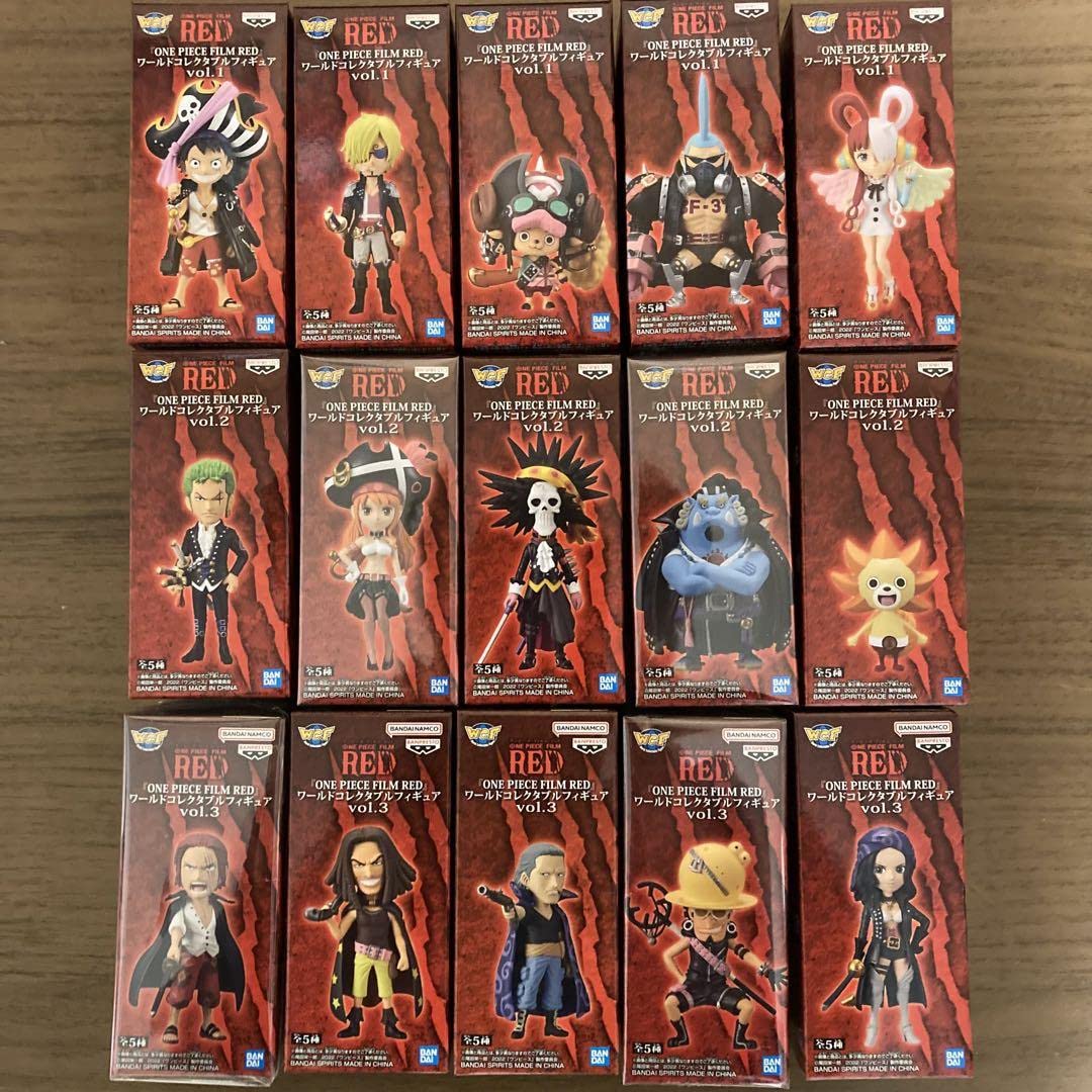 ワンピースワールドコレクタブルフィギュアFILM RED 全15種‼️