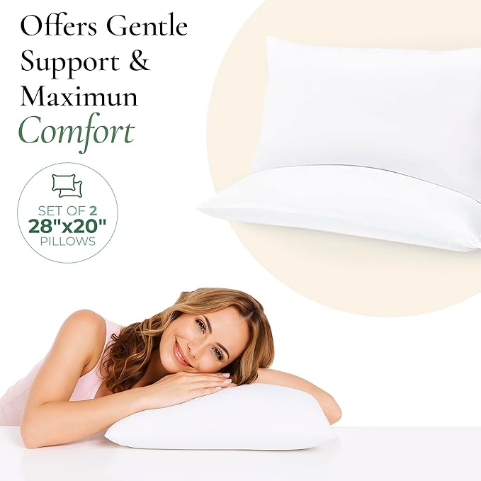 Set 2 Almohadas Queen Plush Fibra de Poliéster miniatura 8