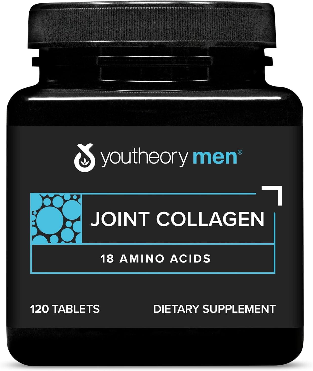 Youtheory Men’s Joint Collagen - Hydrolyzed Collagen Peptides Capsules - with Amino Acids & Natural Ingredients - Supports Muscle & Joint Health* - 120 Tablets (60-Day Supply)