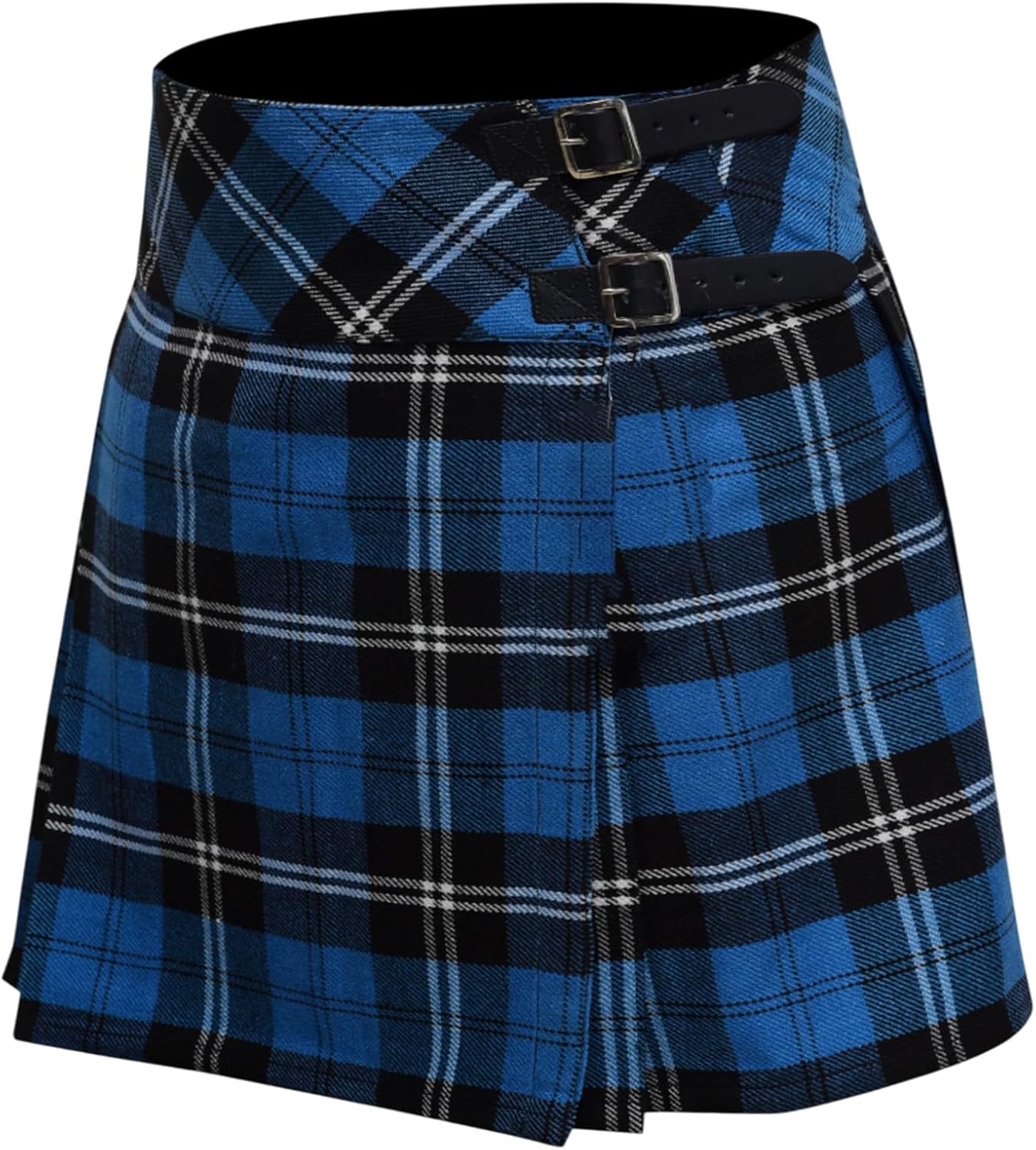 Kilt for Women - Scottish Billie Womens Kilt Skirt, Pleated Tartan Design with Adjustable Leather Buckle Closure