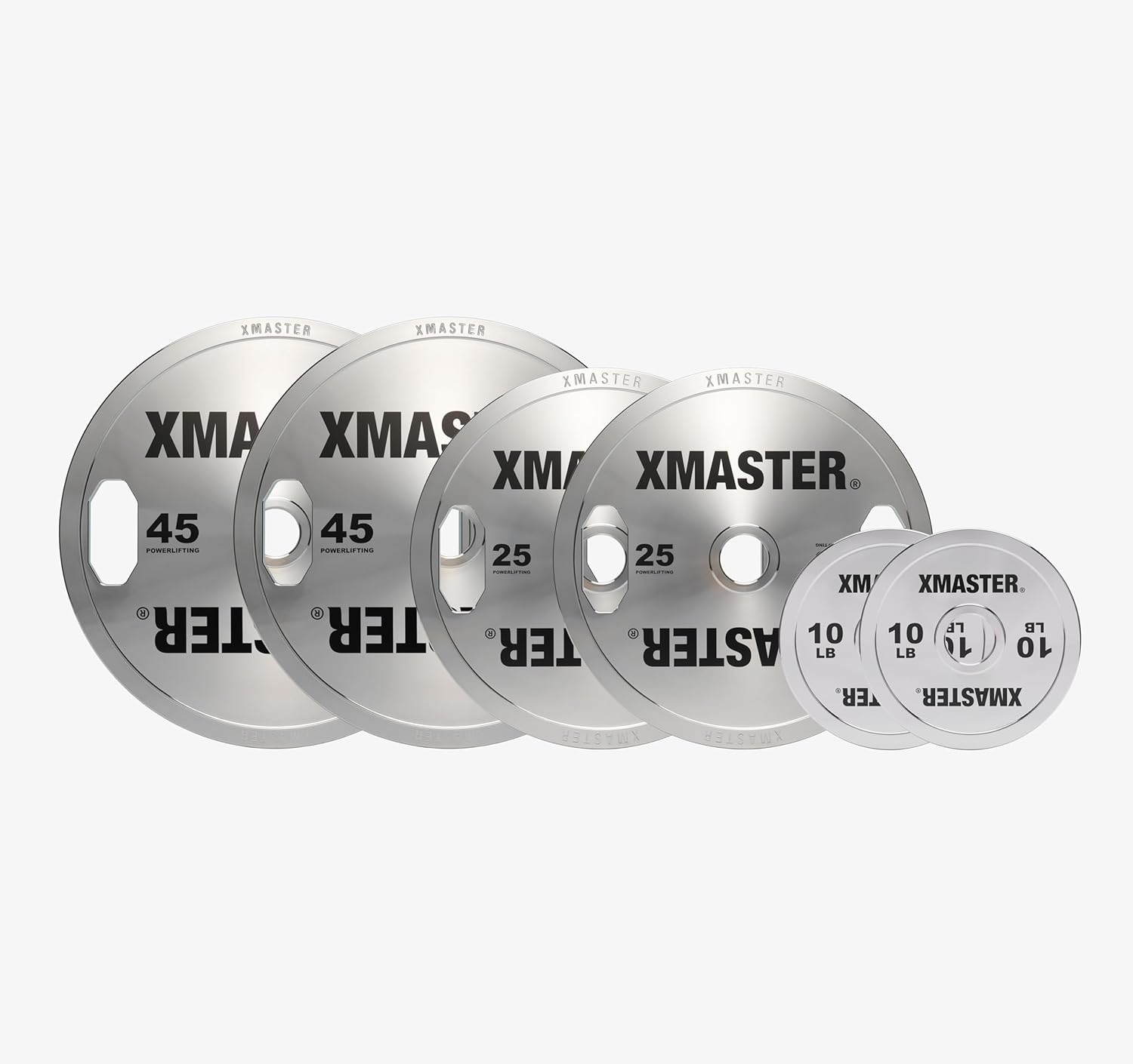 XMASTER FITNESS Hand Grip Chrome Steel Plates