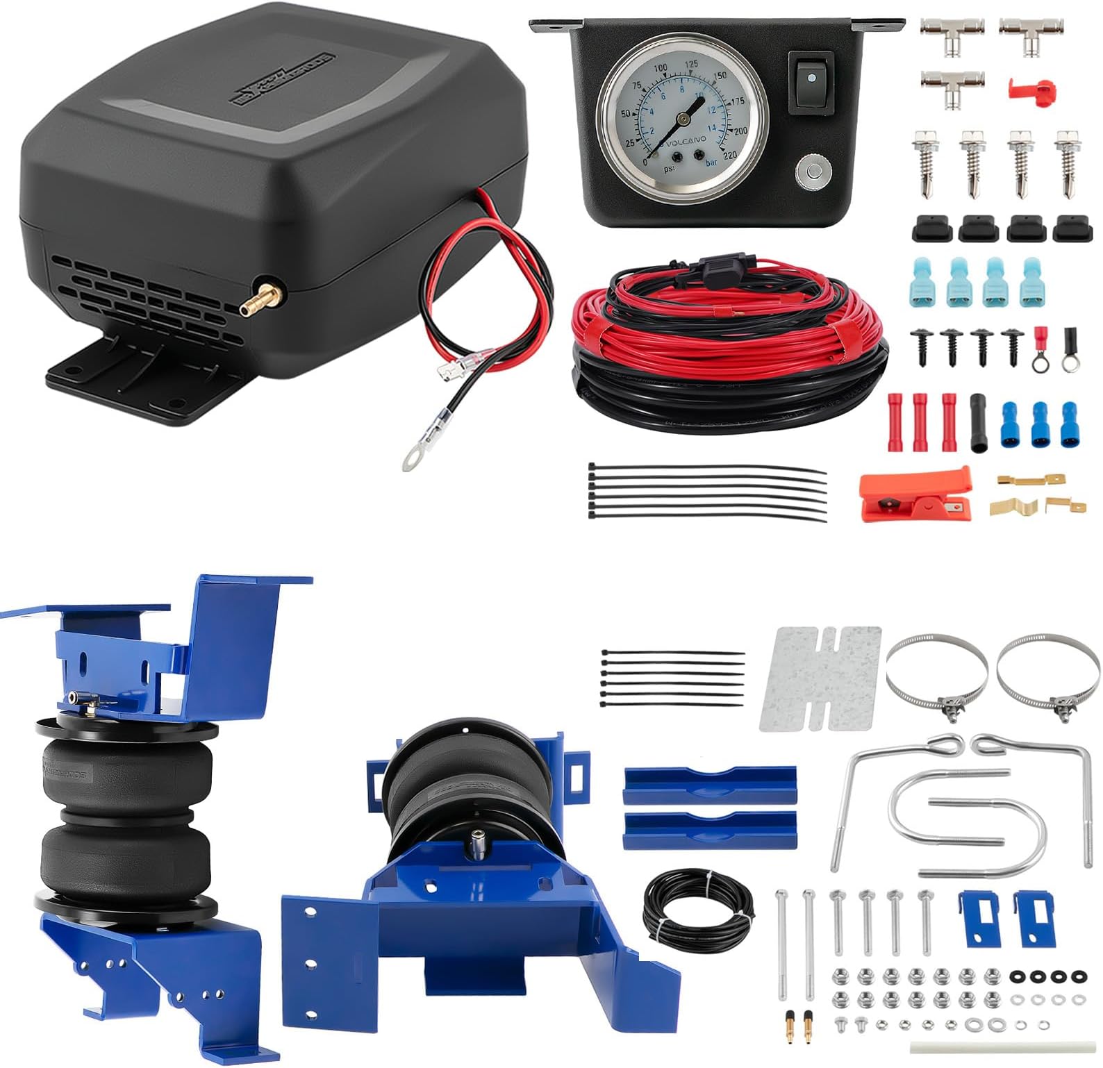 maXpeedingrods 5000 lbs Air Suspension Bags Kit & Onboard