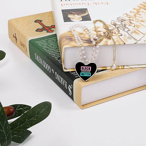 Miniatura 4 de Broche negro Trans Lives Matter con diseño de corazón, insignia, elegante, para ropa, bolsa, chaqueta, accesorios