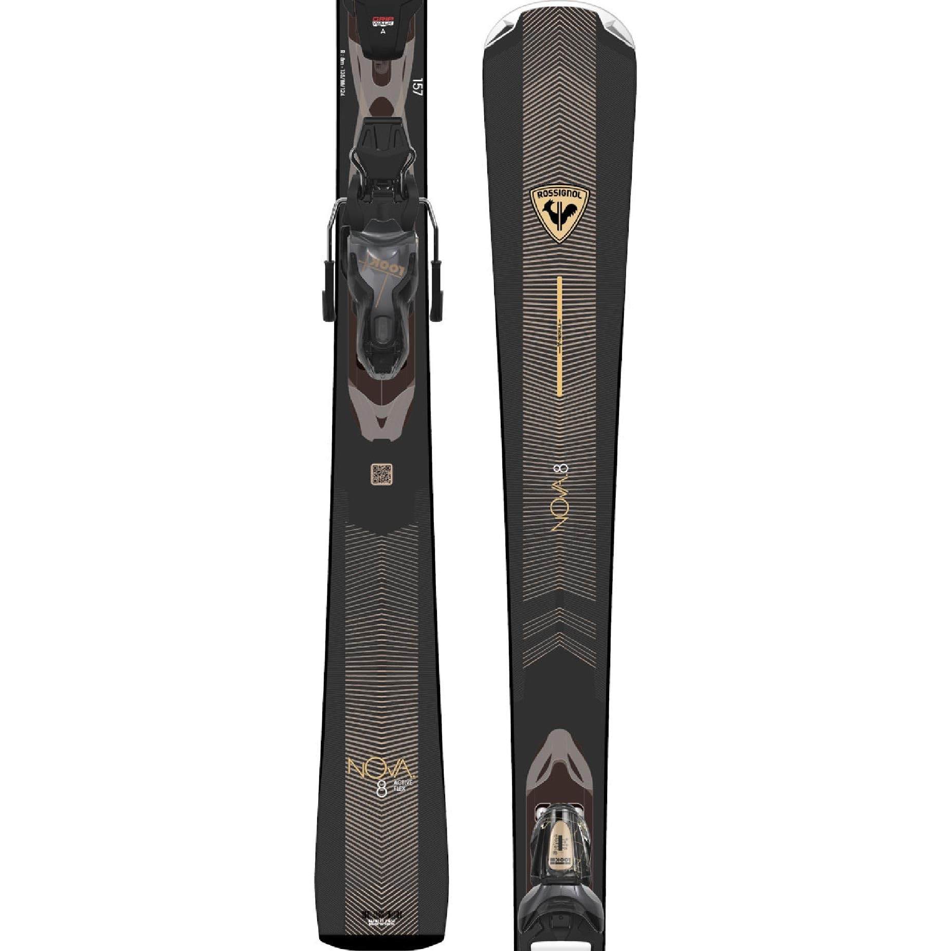 ROSSIGNOL Women's Nova 8 Skis with Xpress W 11 GW Bindings – Precision Carving & Smooth Performance Skis, 156 (RRNPX01-156)