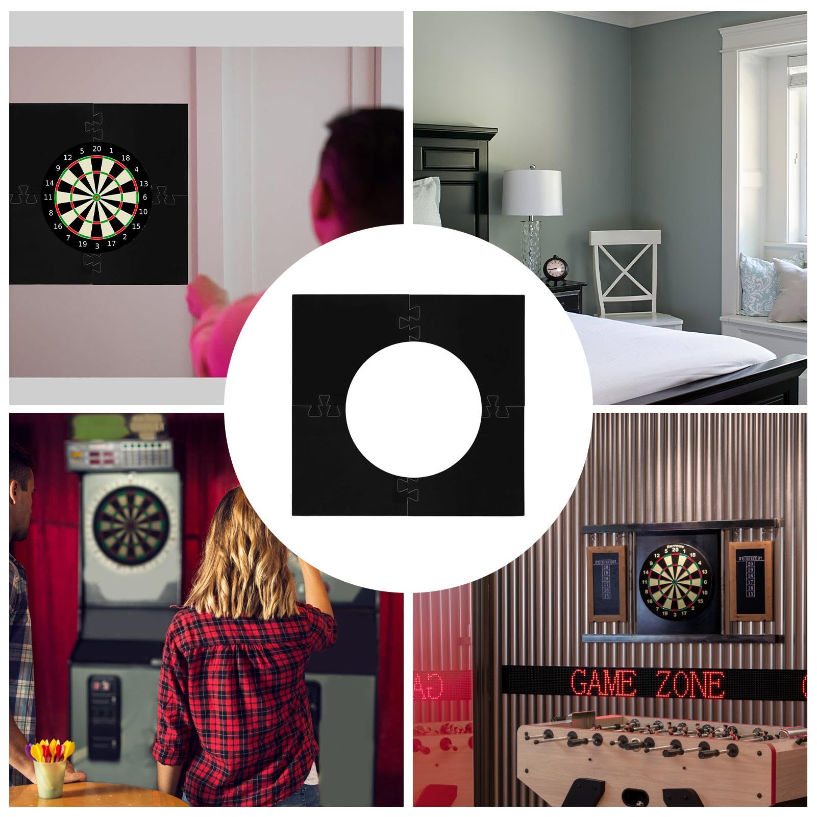 Anello Protettivo Per Bersaglio Freccette - Cerchio Paracolpi In EVA Da 45cm Per Parete