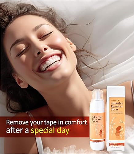 Vista 6 de sharmony Spray removedor de adhesivo para piel sensible Eliminación sin dolor de la cinta de levantamiento de senos Eliminación de cinta