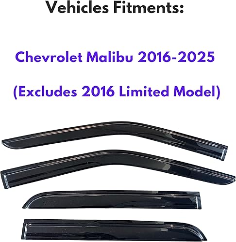 Miniatura 86 de KPY Moldura deflectora de viento con protección contra la lluvia compatible con Mazda CX-3 2016-2021 (CX3), 4 unidades, para ventana lateral