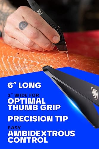 Miniatura 4 de Dalstrong Pinzas profesionales de hueso de pescado, 6 pulgadas, acero inoxidable 304 premium, revestimiento de titanio negro, diseño ambidiestro,