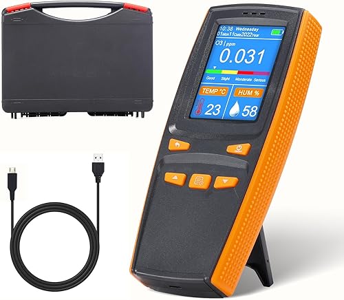 Detector de ozono, Monitor de calidad del aire O3, Medidor de probador de gas Monitor de contaminación inteligente para interiores en el hogar