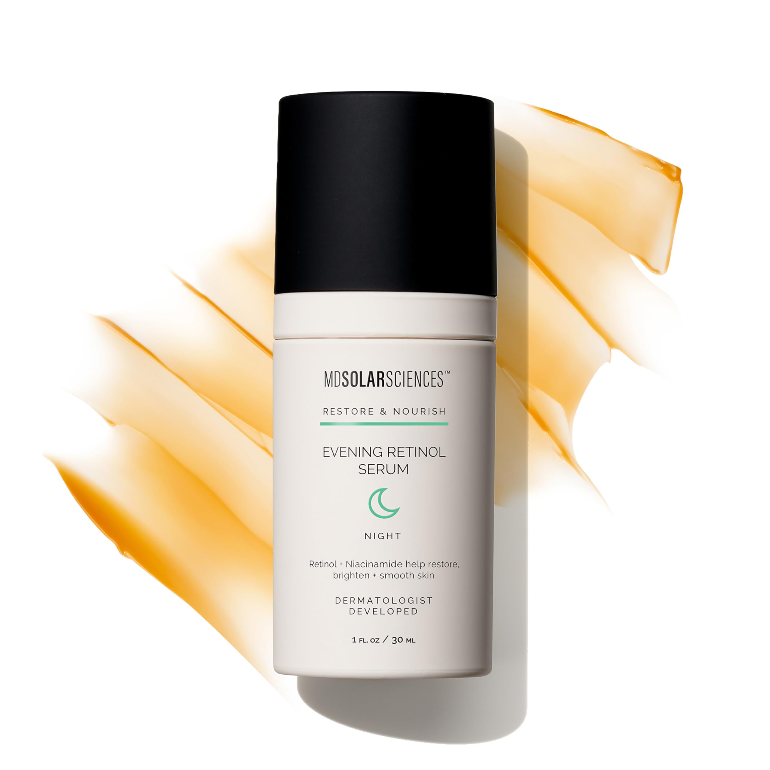 Evening Retinol Serum | Lightweight & Moisturizing Anti-Aging Treatment | Reduces Appearance of Discoloration, Fine Lines & Pores | Encapsulated Retinol for Sensitive Skin (1 Fl Oz)