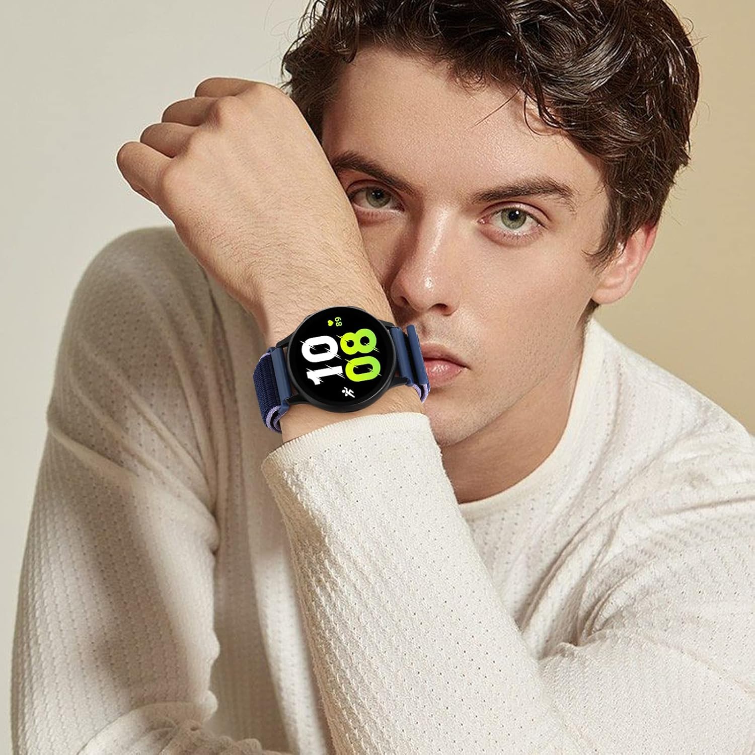 Tiptops 10 Pack Nylon Bands Compatible with Samsung Galaxy Watch 6 5 4 /Watch 3 41mm/Active 2/Garmin Vivoactive 5/Vivoactive 3 Amzfit Bip 3 Pro/Bip 3/Ticwatch 2 / E / C2, 20mm Watch Straps - Image 6