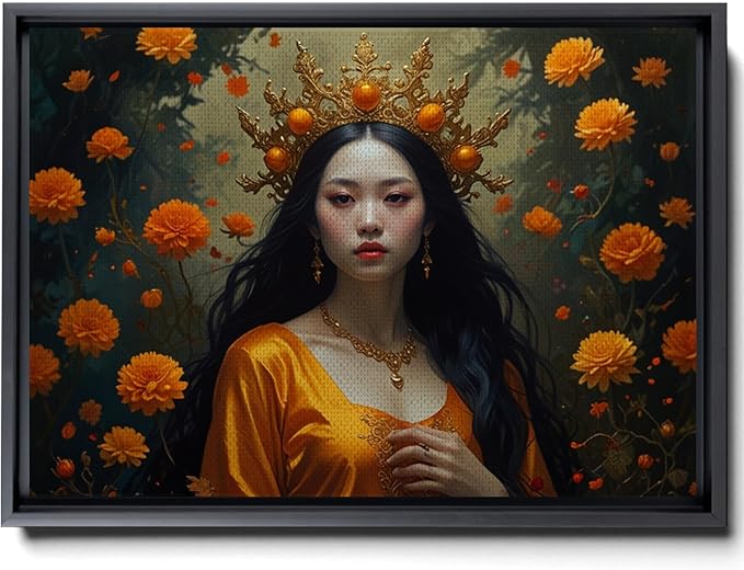 Art Nouveau Print, Art Deco print, Goddess Of Fire, Zodiac Print, Leo Print, Aries Print,Sagittarius Print, Fire Sign Matte Print, Canvas, Decor