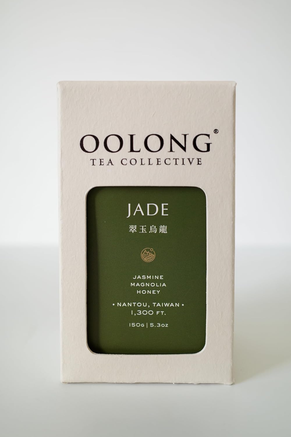 Jade Oolong Tea – Premium Taiwanese Loose Leaf Oolong, Classic Jasmine, Magnolia, Gardenia Floral Aroma – High Mountain and Fresh Harvest – Smooth and Low Caffeine – by Oolong Tea Collective - 150g (5.3oz)