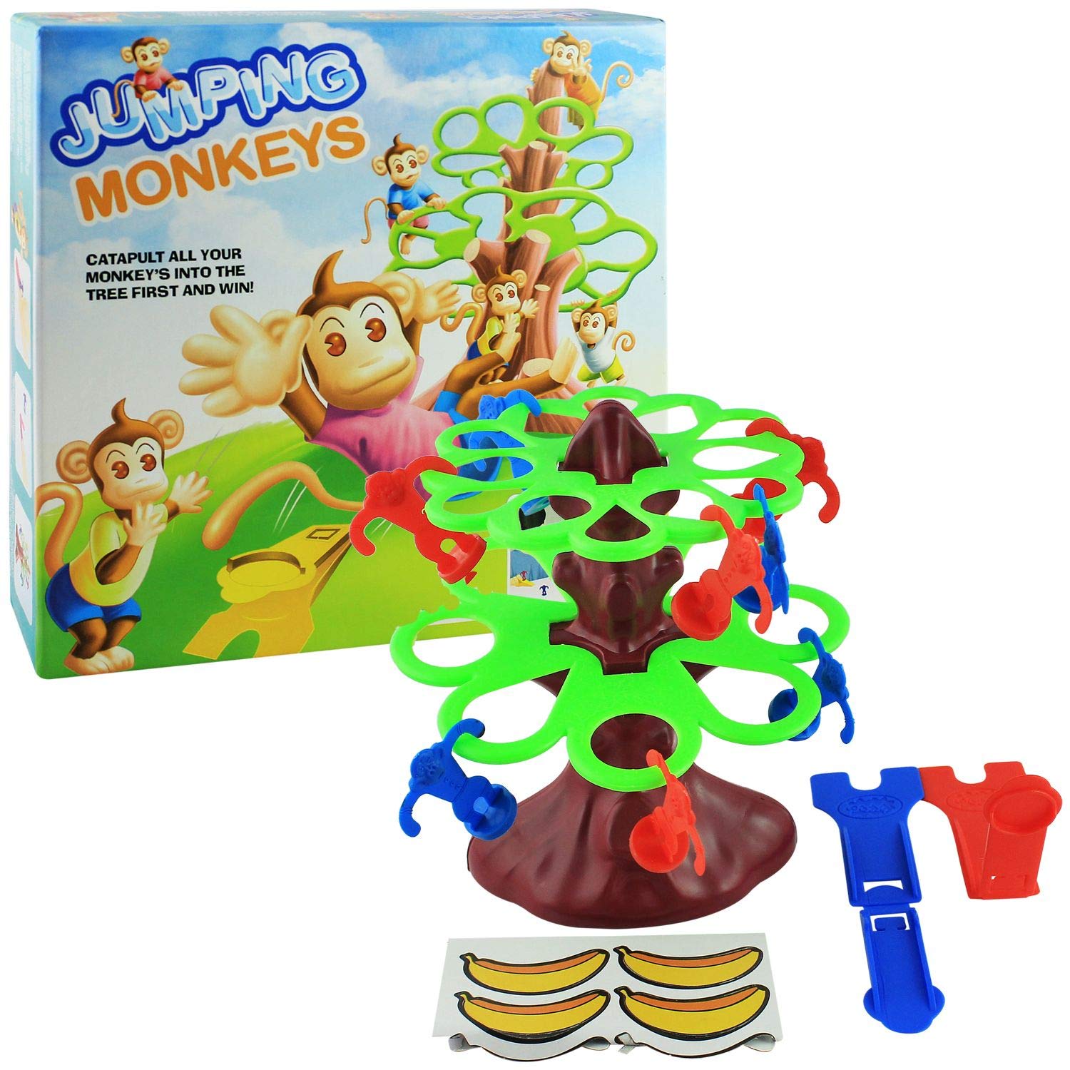 Toy Cloud Jumping Monkeys Junior Family Entertainment Game with 8 Monkeys 2 Shooters | Tabletop action game for 2 Players Toy Cloud Jumping Monkeys Junior Family Entertainment Game with 8 Monkeys 2 Shooters | Tabletop action game for 2 Players