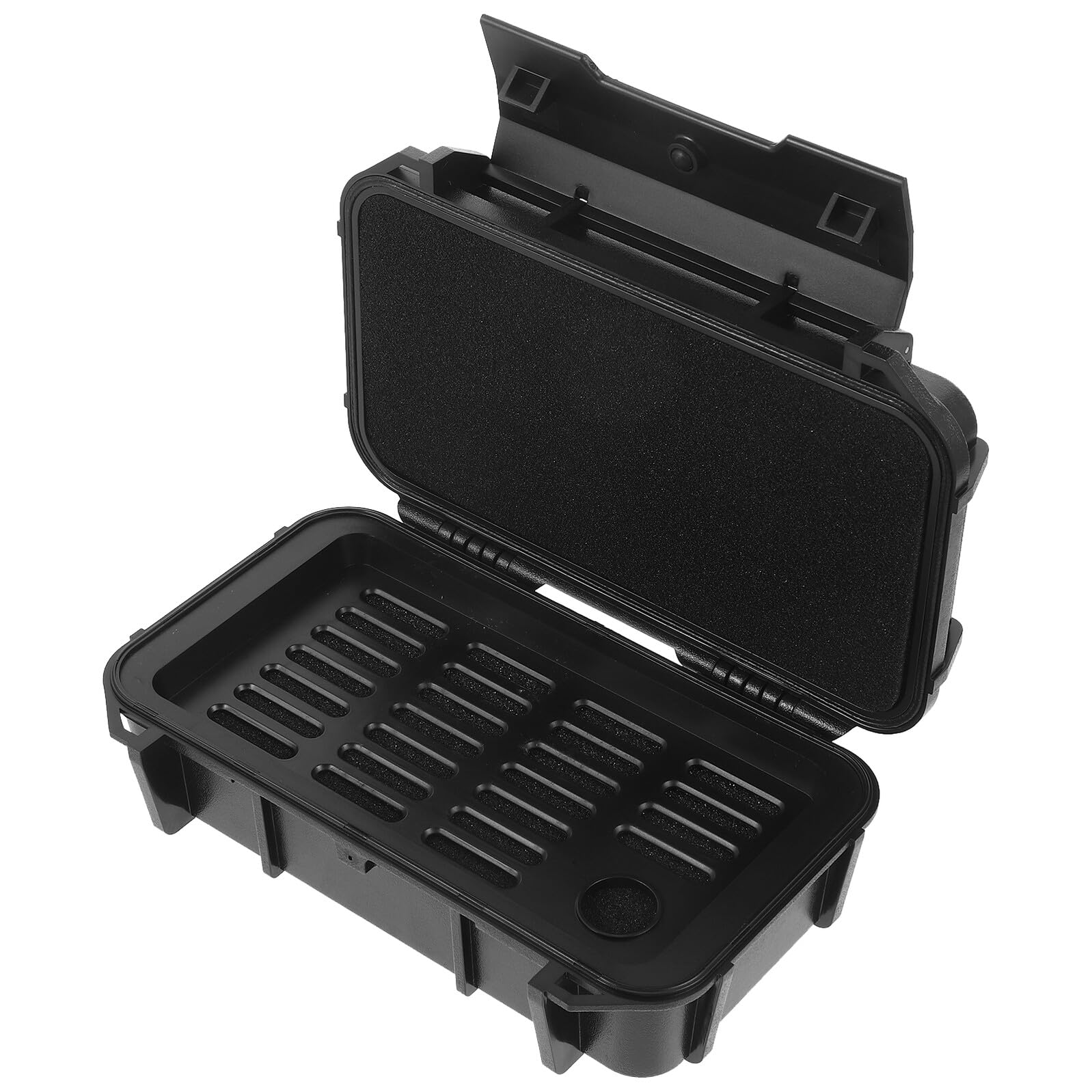 Estuche de supervivencia Healeved caja de almacenamiento camping negra portátil
