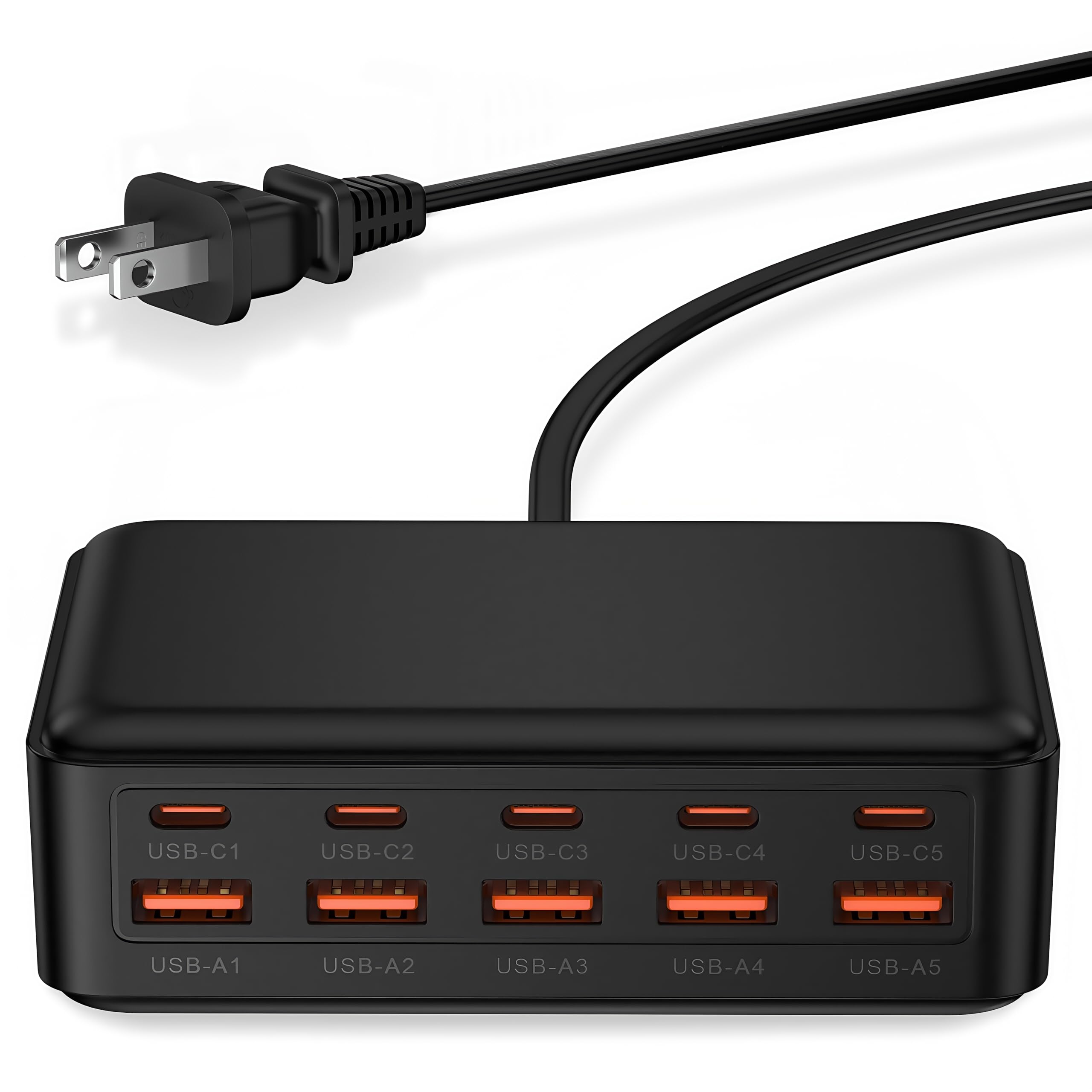 Amazon | 【2025年 70W出力・10ポート】 USB充電器 5USB-C+5USB-A 急速