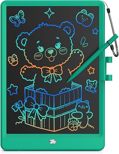 Miniatura 10 de Bravokids - Tablet de escritura LCD de 10 pulgadas para niños de 3 a 6 años, juguete infantil, tablero electrónico, juguete educativo para niños de